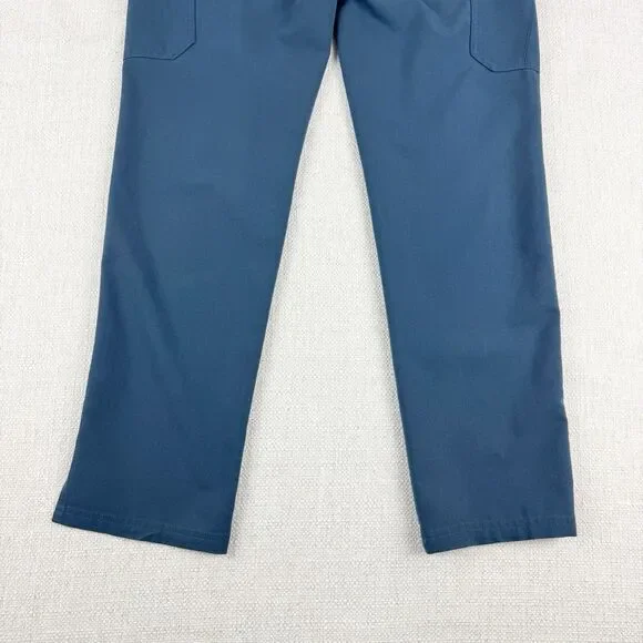 FIGS Yola Yoga Waistband Scrub Pants Womens Small Blue Dark Harbor W22SW2023 - Picture 4 of 16